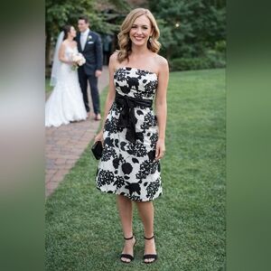 Le Chateau Strapless Fit And Flare Dress